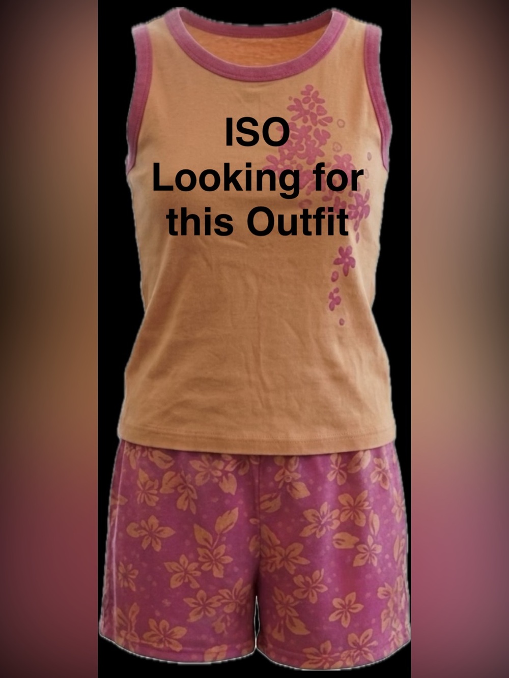 ISO - Vintage 2000s 2010s  Circo Target Orange & Pink Floral Set, Tropical Sun